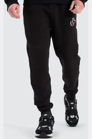 Moda Rapido Men Pack Of 2 Cotton Mid Rise Joggers