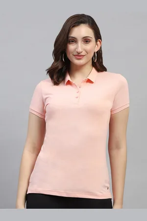 Monte Carlo Women Polo Collar T-shirt