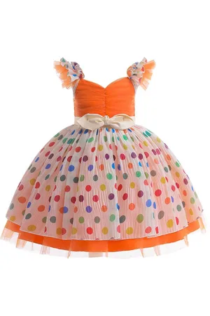 Miss & Chief Embellished Print Georgette A-Line Dress