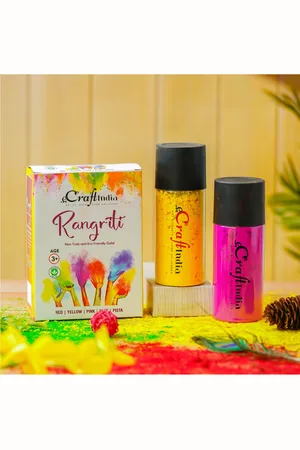 eCraftIndia Pack of 2 Starch Gulal Holi Colours