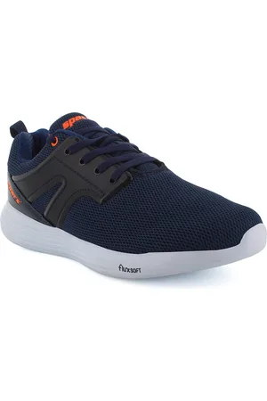 Sparx Men Navy Blue Mesh Non-Marking Running Lace-Up Shoes