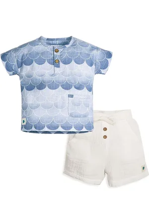 My Milestones Boys Printed Shirt with Shorts