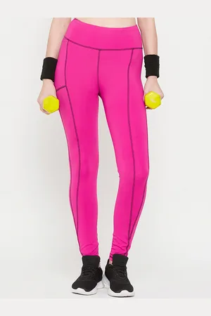 EDRIO Solid Cut And Sew Ankle Length Tights