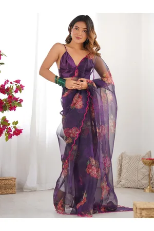 Saree mall Floral Organza Sarees