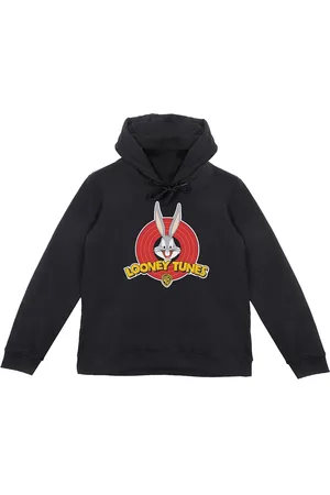 LOONEY TUNES Boys Black Printed Hooded Sweatshirt