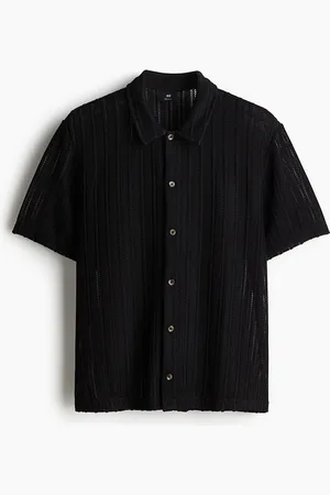 H&M Regular Fit Crochet-Look Shirt
