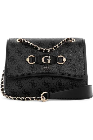 Guess Women Brand Logo Printed Structured Shoulder Bag