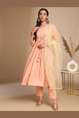 Janasya Anarkali Gotta Patti Kurta with Trousers & Dupatta