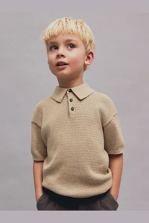 H&M Cotton-Knit Polo Shirt