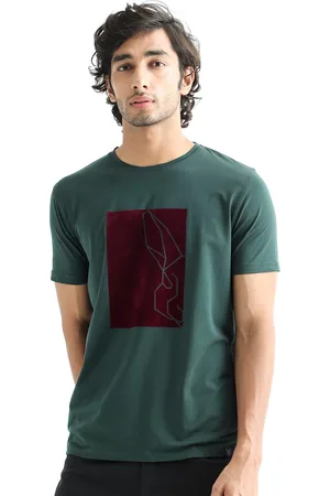 RARE RABBIT Men Rings-4 Slim Fit Solid Polo Collar T-Shirt