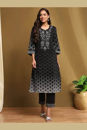 Biba Women Printed Regular Kurta with Palazzos