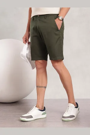 Nautica Men Solid Pure Cotton Slim Fit Chino Shorts