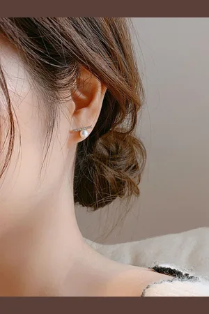 Krelin Gold Plated Pearl Classic Studed Earrings