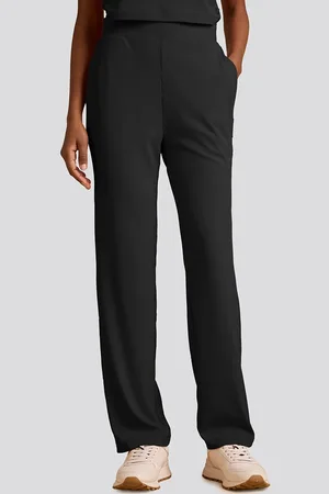 Muvazo Women Comfort Wrinkle Free Trousers