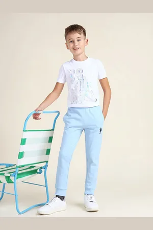 Ralph Lauren Boys Brand Logo Printed Pure Cotton Joggers