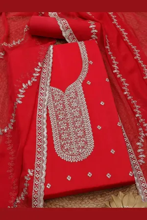 Soch Floral Embroidered Sequinned Unstitched Dress Material