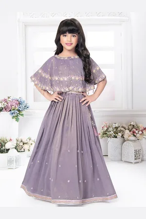 Tiny Kingdom Girls Embellished Beads and Stones Ready to Wear Lehenga Set