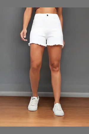 DOLCE CRUDO Women High-Rise Denim Shorts
