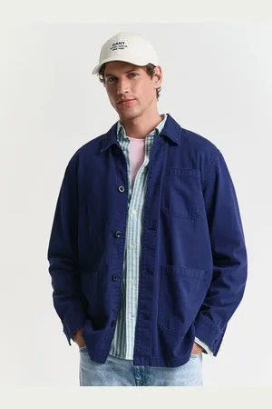 GANT Men Solid Spread Collar Casual Shacket
