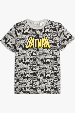 Koton Boys Batman Printed Round Neck Short Sleeves Regular T-shirt