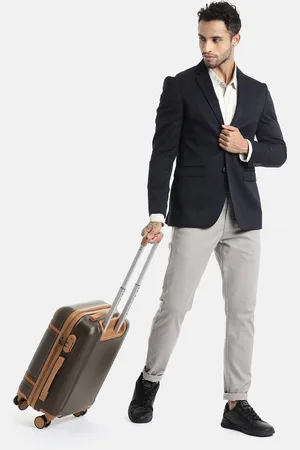Teakwood Leathers USA 360 Degree Rotation Hard Cabin-Sized Trolley Bag 32.2L