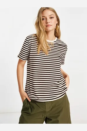 DressBerry Women Striped Cut Outs T-shirt