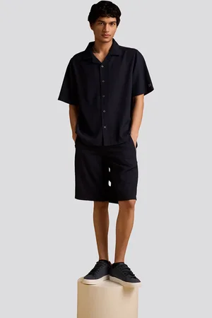 Muvazo Men RegularFit Comfort Opaque Casual Textured Terrain Shirt
