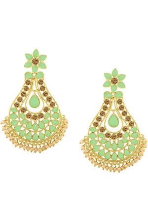 Alamod Gold-Plated Classic Chandbalis Earrings