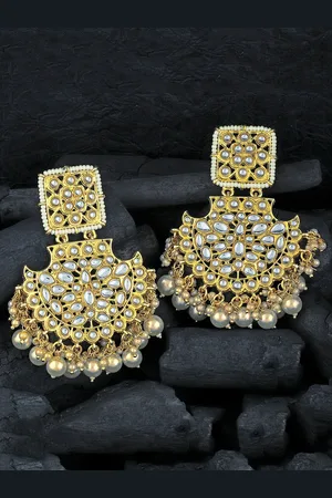 Alamod Gold-Plated Classic Chandbalis Earrings