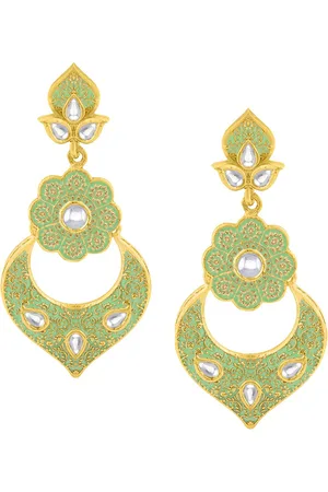 Alamod Gold-Plated Floral Drop Earrings