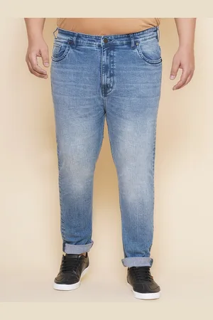 John Pride Men Plus Size Mid Rise Stretchable Jeans