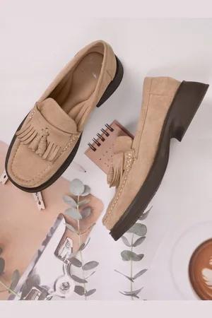Jove Women Round Toe Tassels Loafers