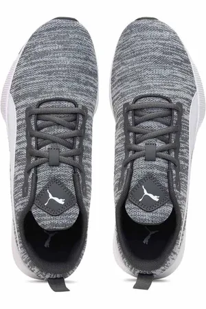 PUMA Men Grey & White Robust Knit Running Shoes