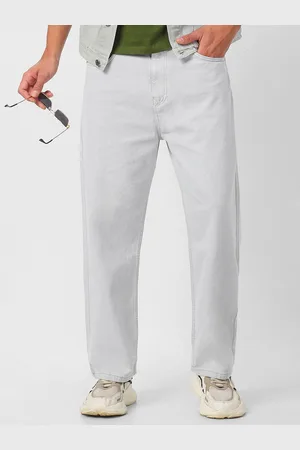 URBANO Men Loose Fit Washed Non-Stretchable Jeans