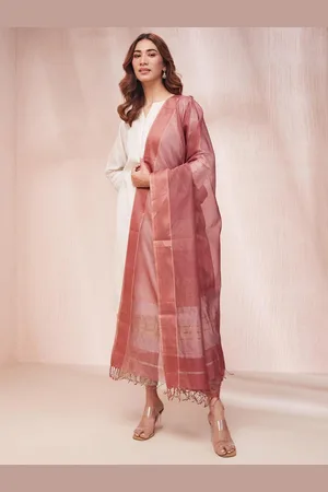 Fabindia Cotton Silk Blend Maheshwari Dupatta