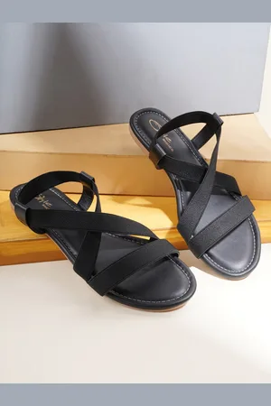 STYLE SHOES Women Black Open Toe Flats