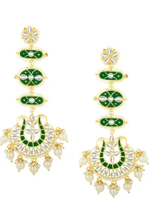 Alamod Gold Plated Classic Chandbalis Earrings