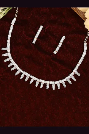 Alamod Gold-Plated AD-Studded Jewellery Set
