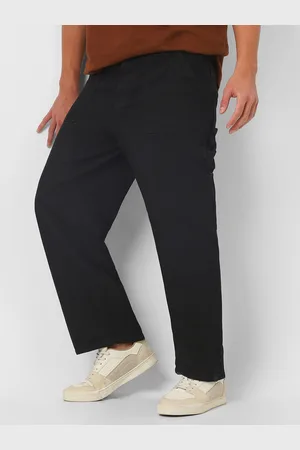 URBANO Men Loose Fit Non-Stretchable Cargo Carpenter Jeans