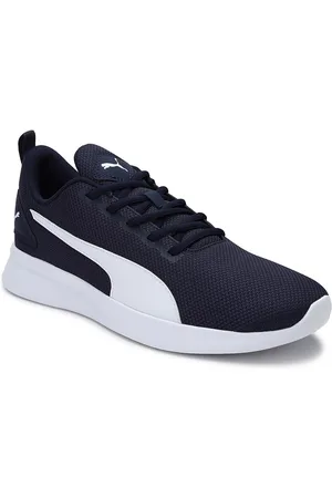 PUMA Unisex Navy Blue Mesh Trail Running Shoes