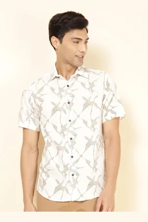 Fabindia Floral Printed Spread Collar Cotton Casual Shirt