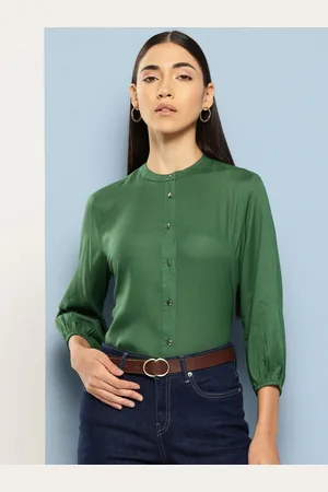 Chemistry Opaque Puff Sleeves Casual Shirt