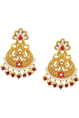 Alamod Gold-Plated Classic Chandbalis Earrings