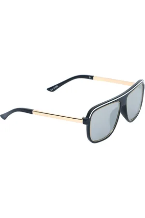 Spiky Unisex Kids Grey Lens & Black Square Sunglasses with UV Protected Lens MY192