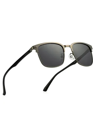 Royal Son Men Square Sunglasses with Polarised and UV Protected Lens CHI00175-C1