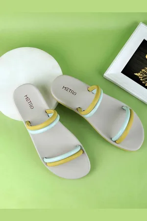 Metro Women Colourblocked Open Toe Flats