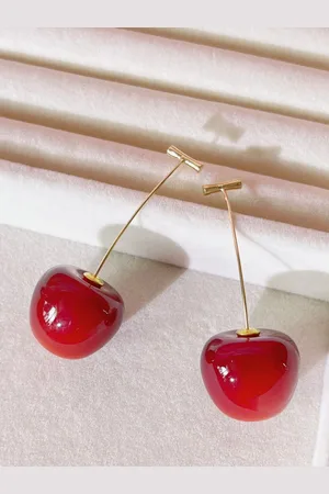 FIMBUL Cherry Fruit Classic Drop Earrings