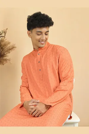 TATTVA Geometric Printed Thread Work Pure Cotton Kurta with Pyjamas