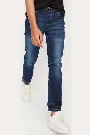 Max Collection Boys Blue Clean Look Light Fade Jeans