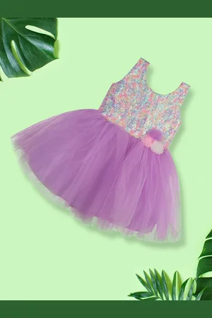 MeeMee Girls Sequinned Fit & Flare Dress